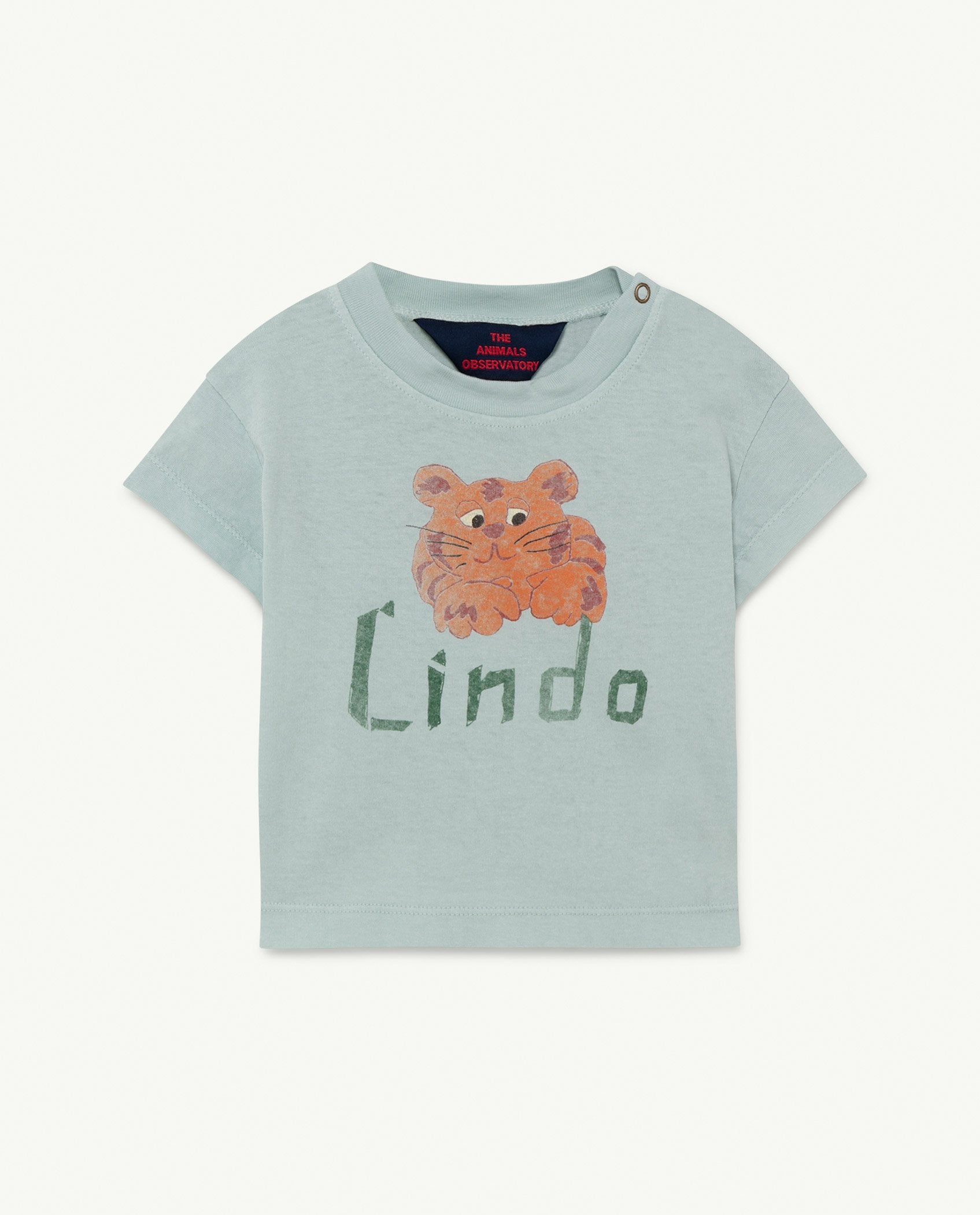 Blue Lindo Rooster Baby T-shirt PRODUCT FRONT