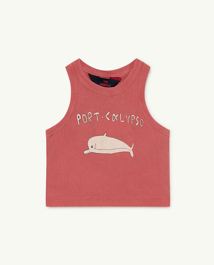 Red Dolphin Frog Baby T-shirt COVER