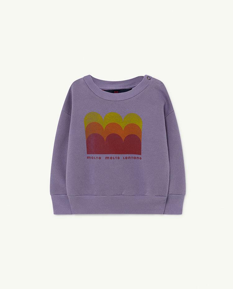 Purple Molto Bear Baby Sweatshirt COVER