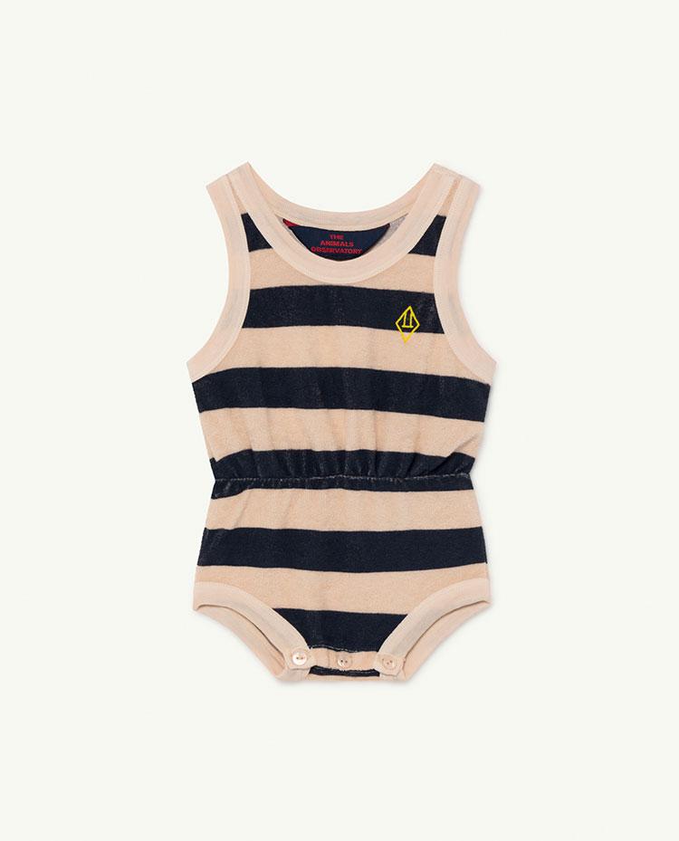 Peachy Stripes Squirrel Baby Body COVER