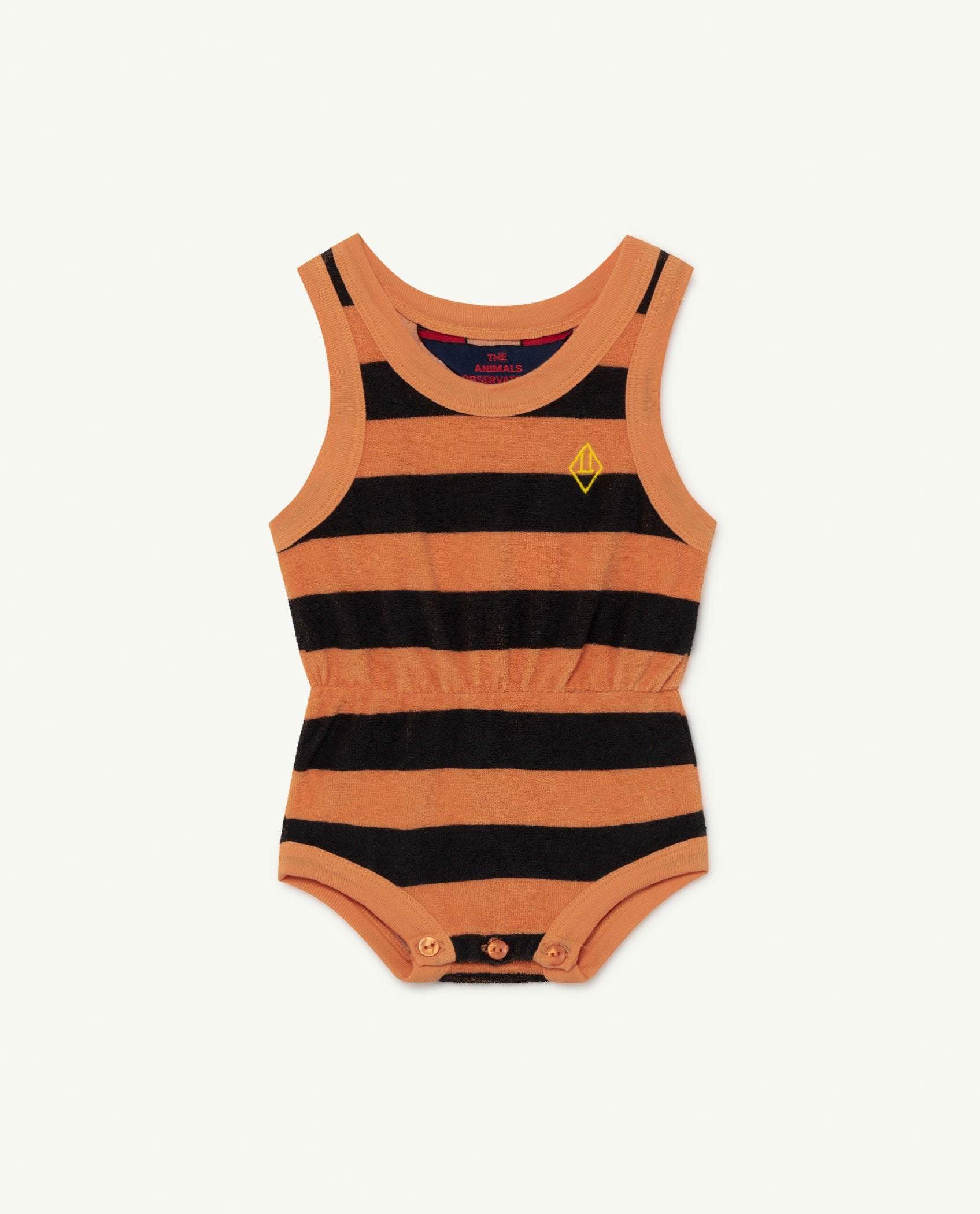 Orange Stripes Squirrel Baby Body PRODUCT FRONT