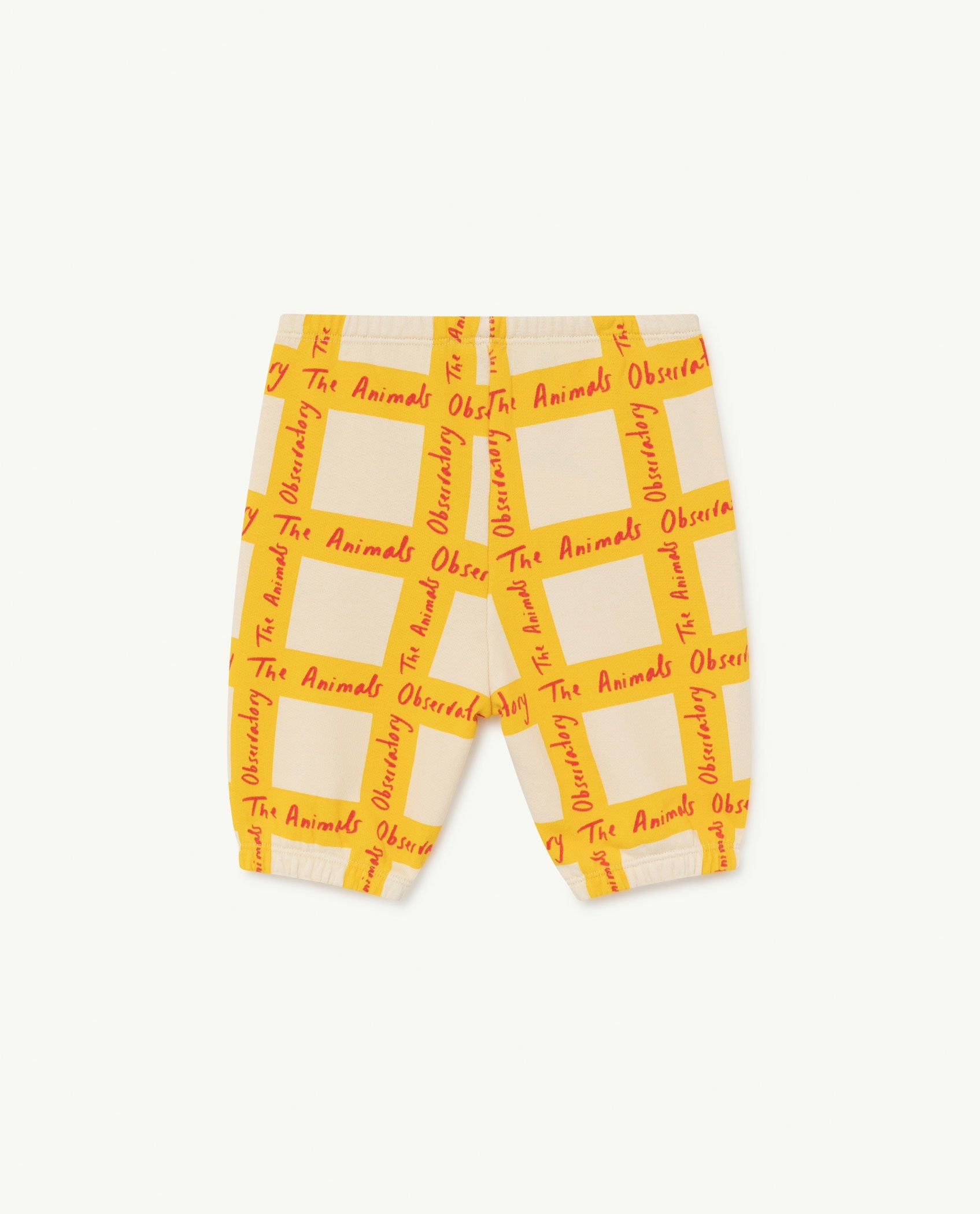 White Squares Dromedary Baby Trousers PRODUCT BACK