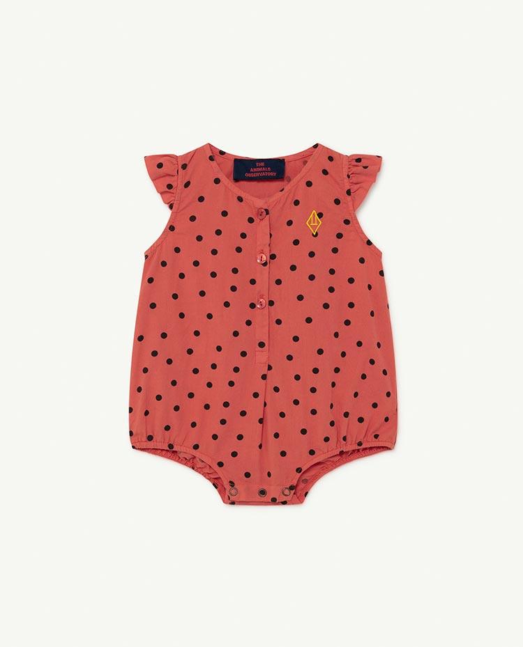 Red Dots Butterfly Baby Body COVER