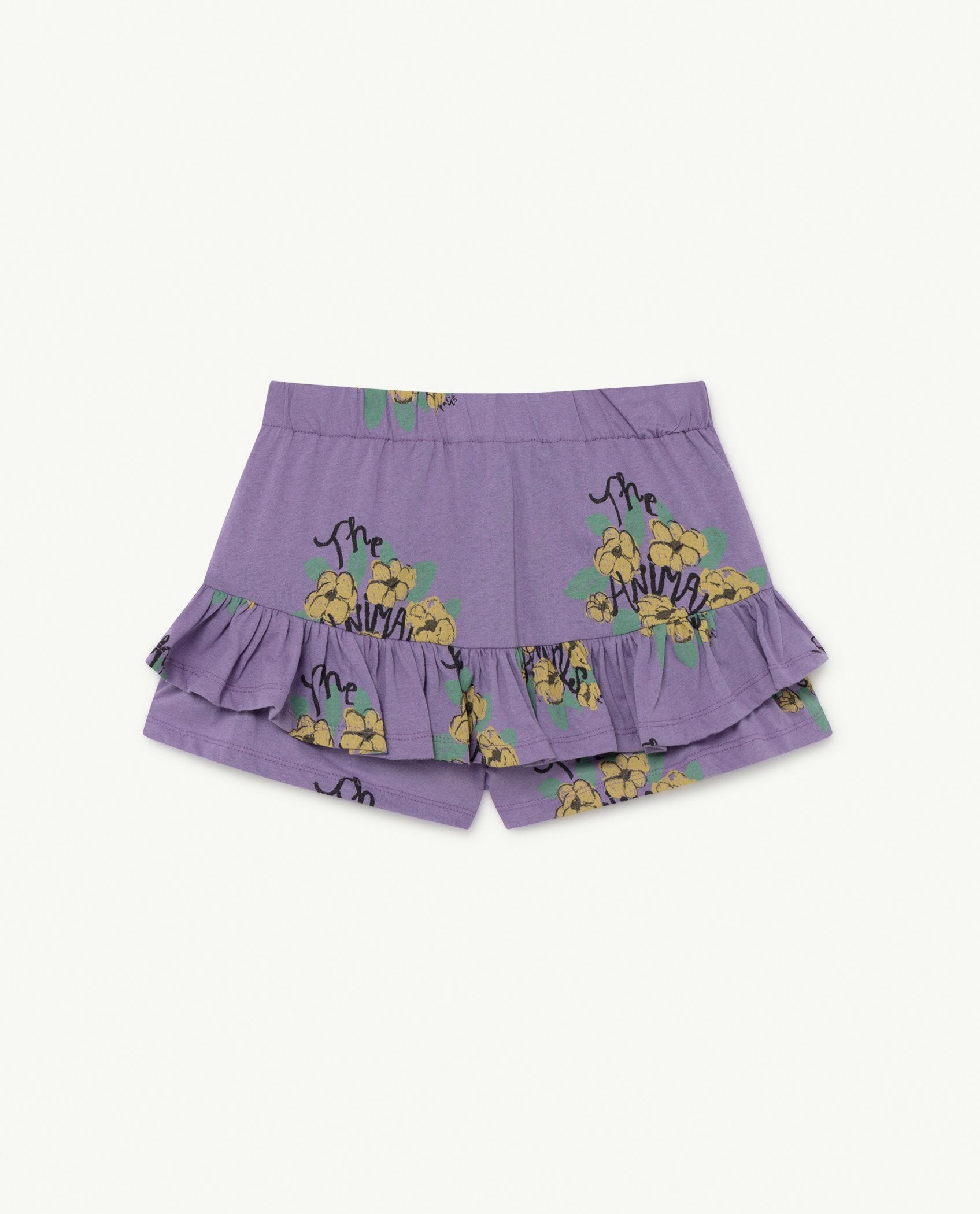 Purple Flowers Kiwi Skirt PRODUCT BACK
