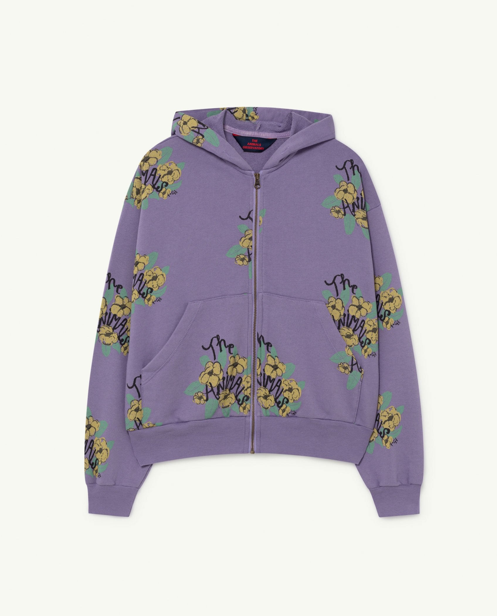 Purple Flowers Seahorse Sweatshirt PRODUCT FRONT