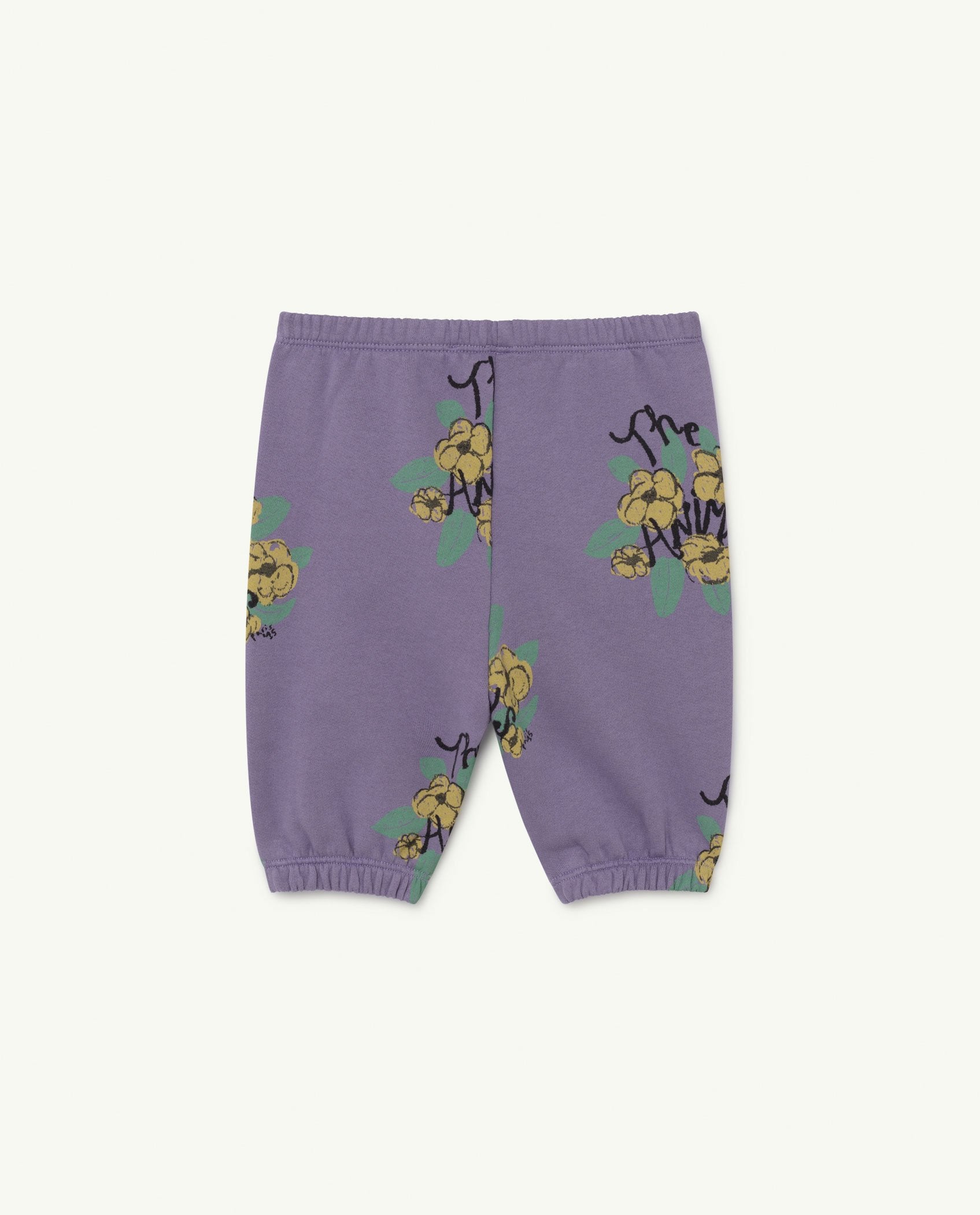 Purple Flowers Dromedary Baby Trousers PRODUCT BACK