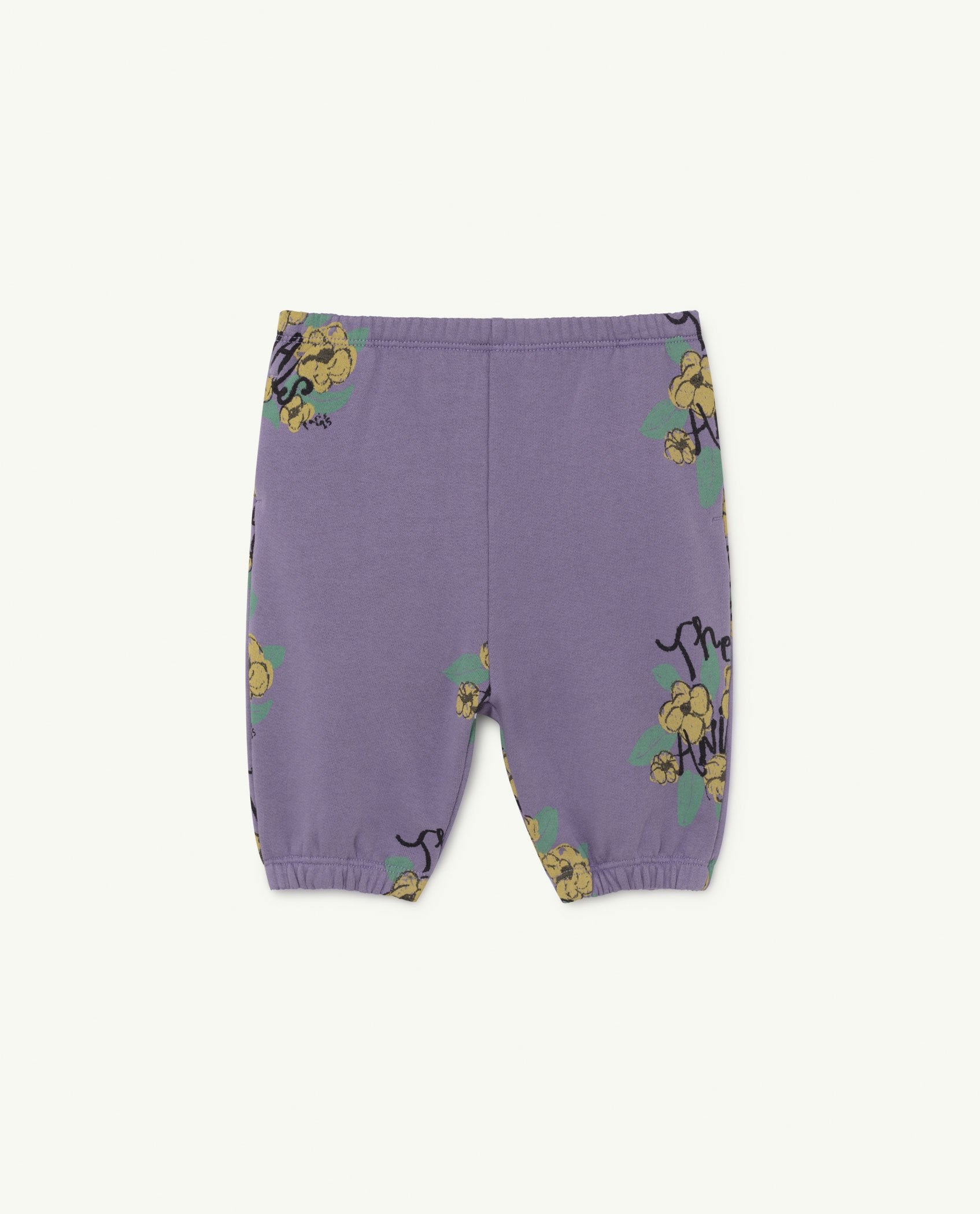 Purple Flowers Dromedary Baby Trousers PRODUCT FRONT