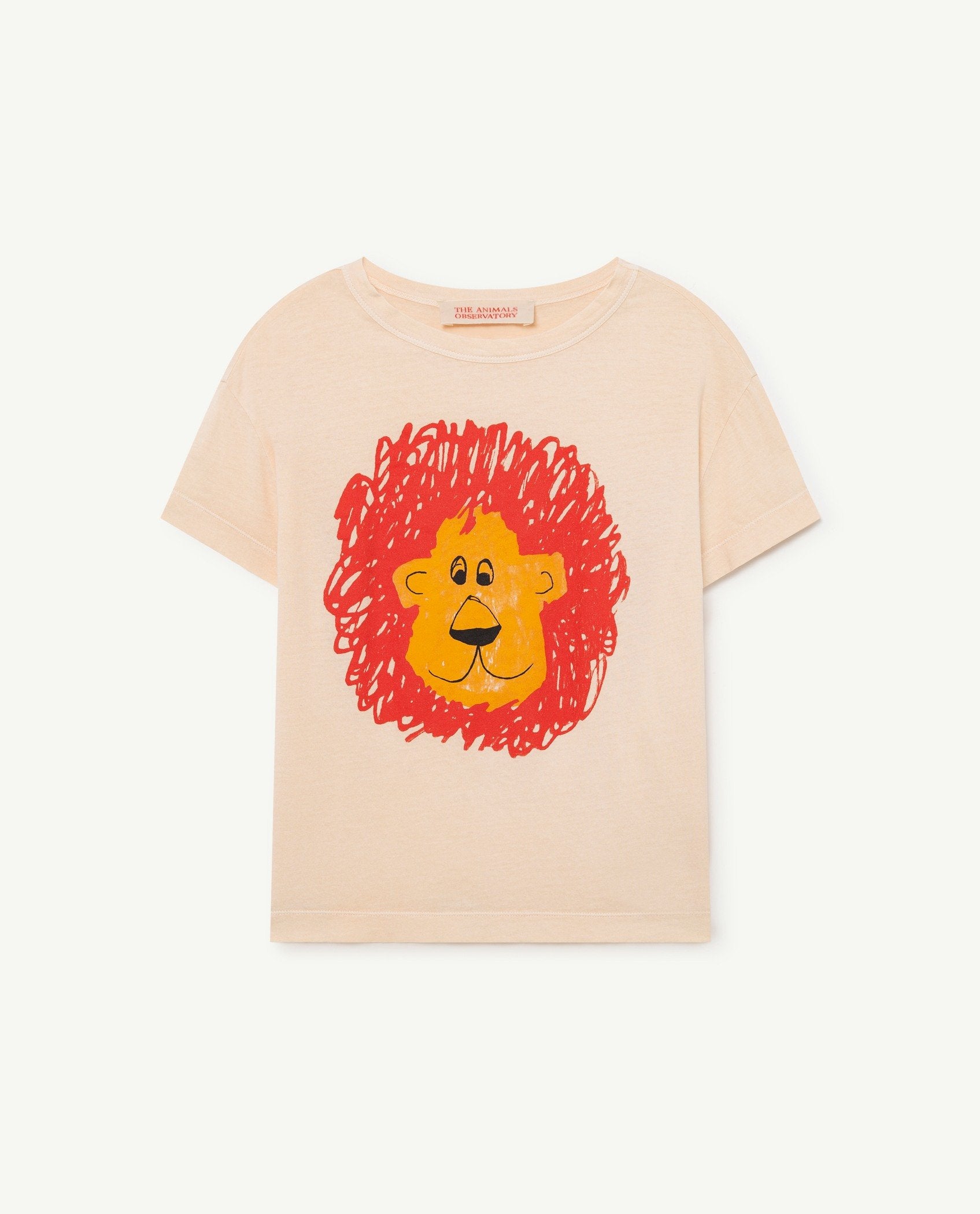Beige Lion Rooster T-Shirt PRODUCT FRONT