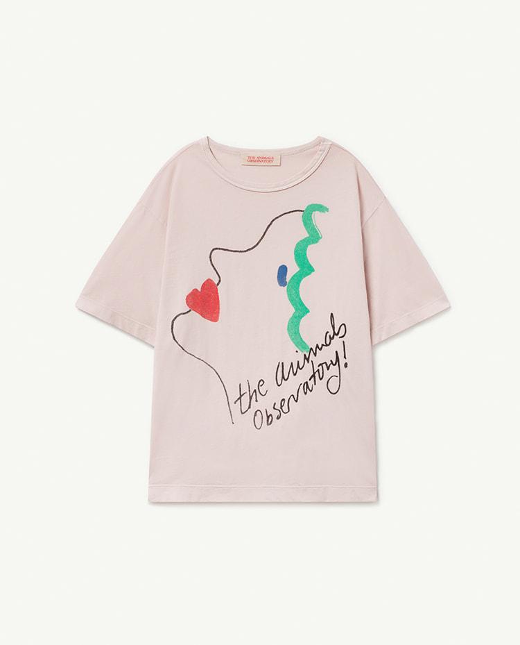 Pink Face Rooster Oversize T-Shirt COVER