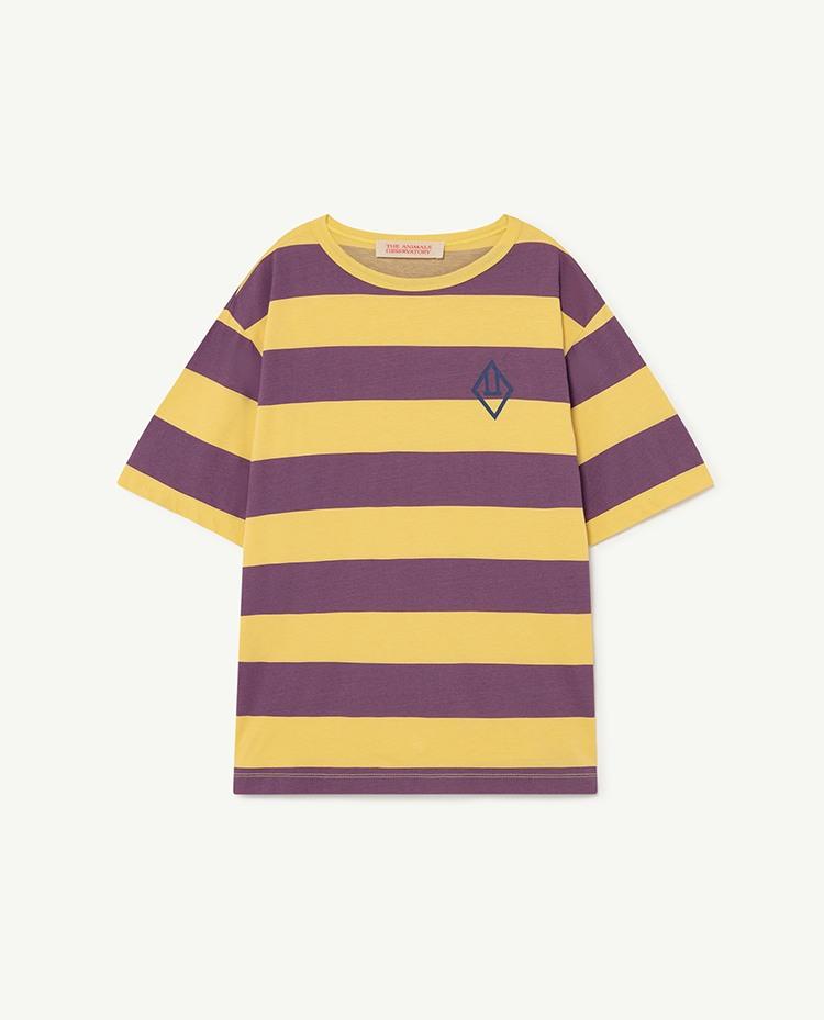 Yellow Stripes Rooster Oversize T-Shirt COVER