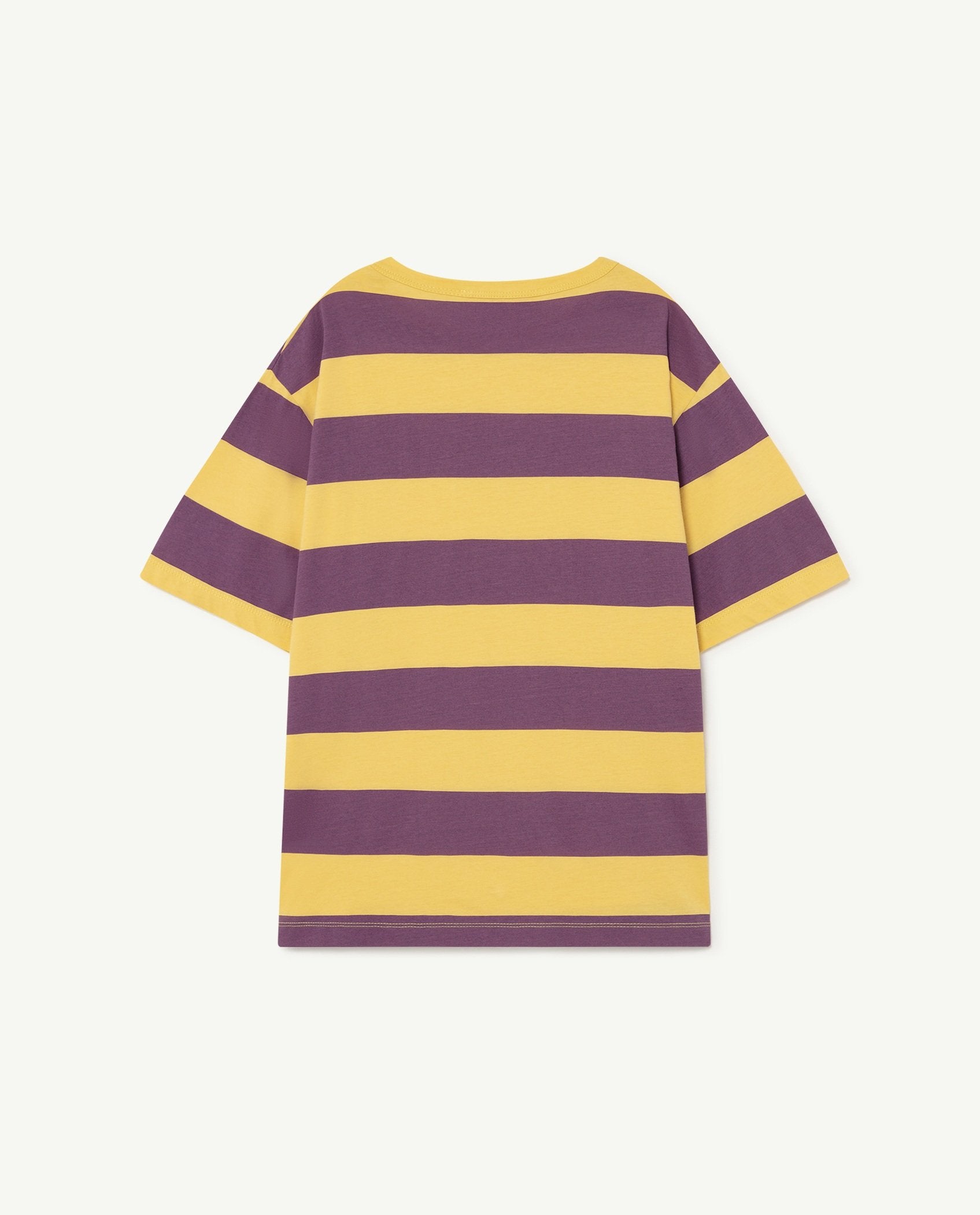 Yellow Stripes Rooster Oversize T-Shirt PRODUCT BACK