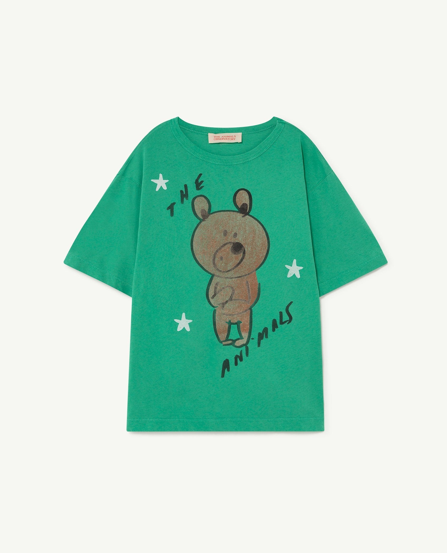 Green Bear Rooster Oversize T-Shirt PRODUCT FRONT