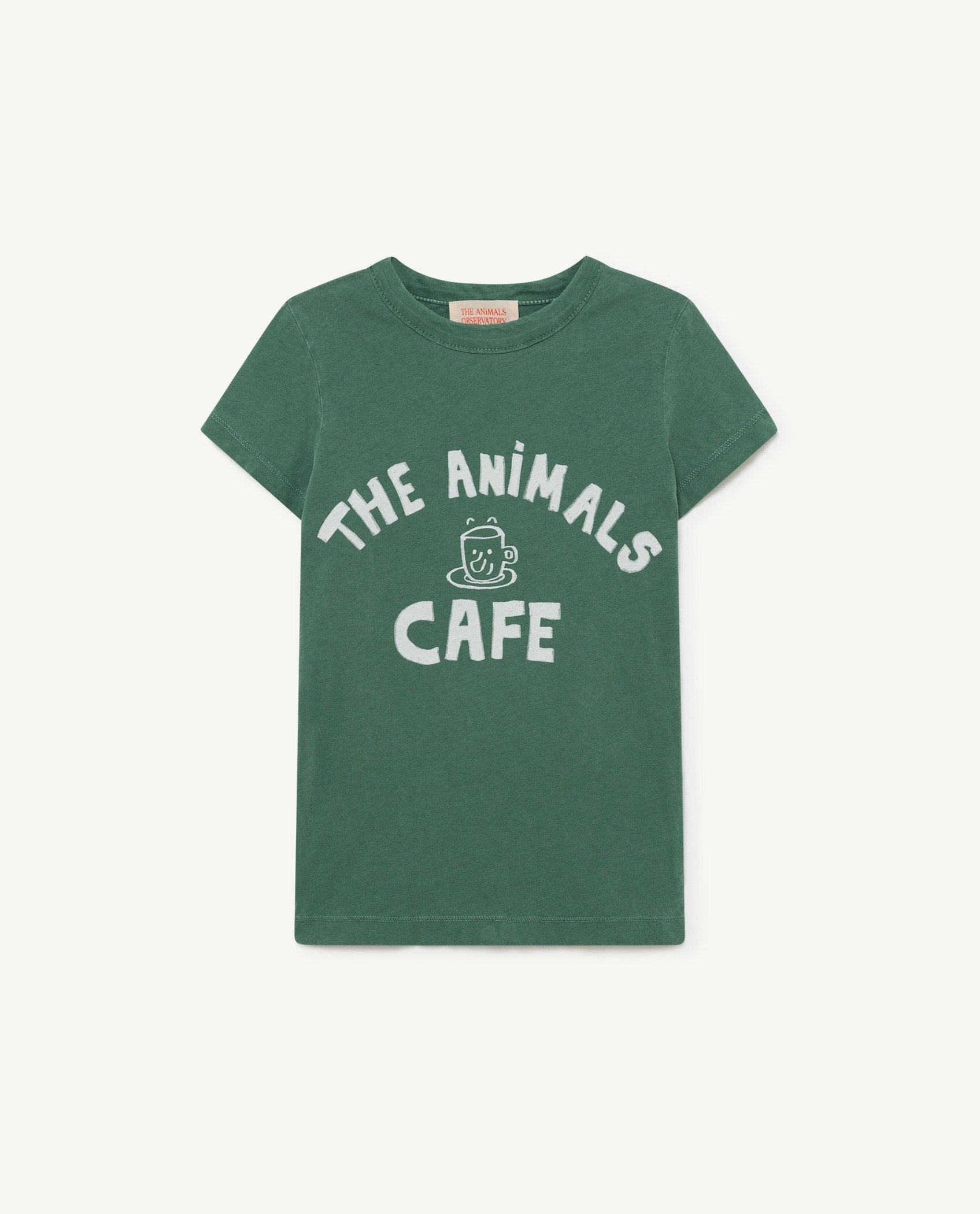 Green The Animals Hippo T-Shirt PRODUCT FRONT