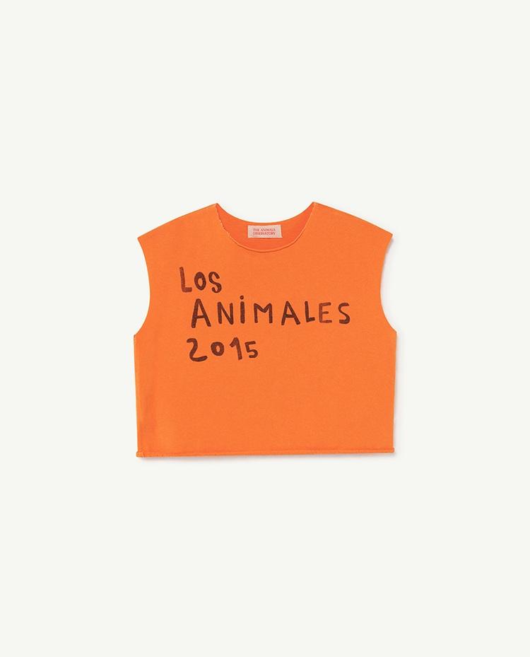 Orange Los Animales Prawn T-Shirt COVER
