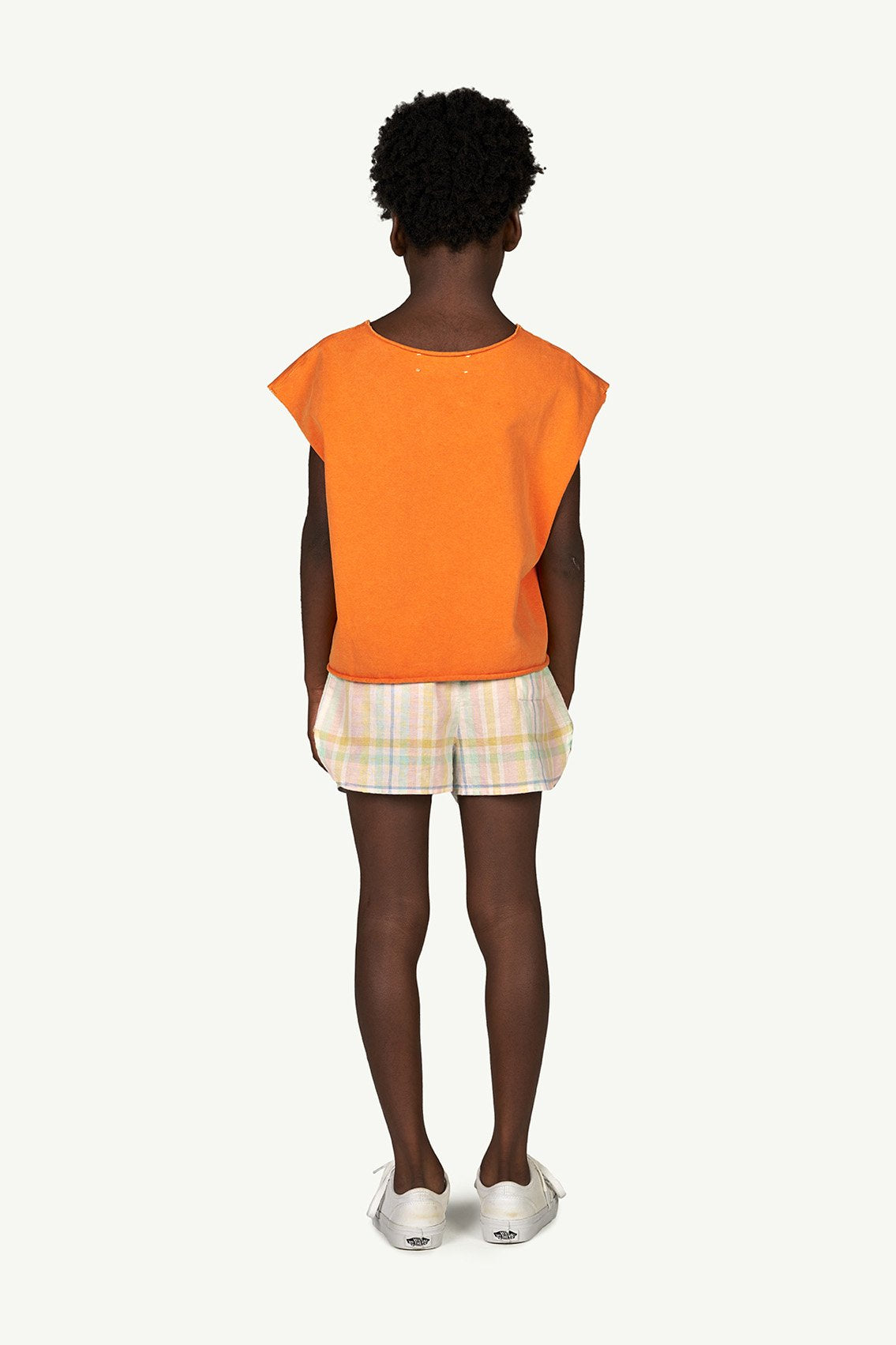 Orange Los Animales Prawn T-Shirt MODEL BACK