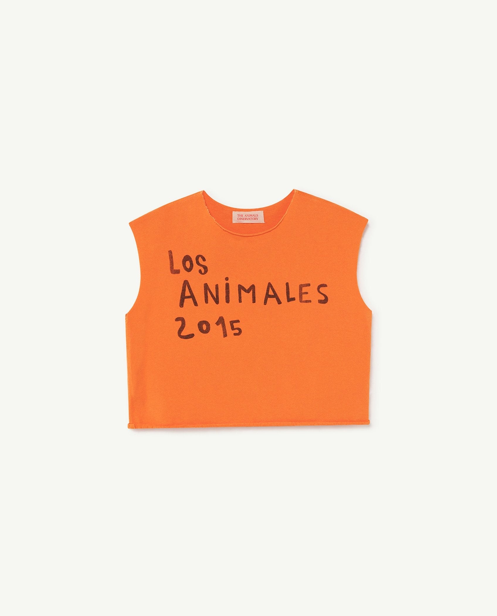 Orange Los Animales Prawn T-Shirt PRODUCT FRONT