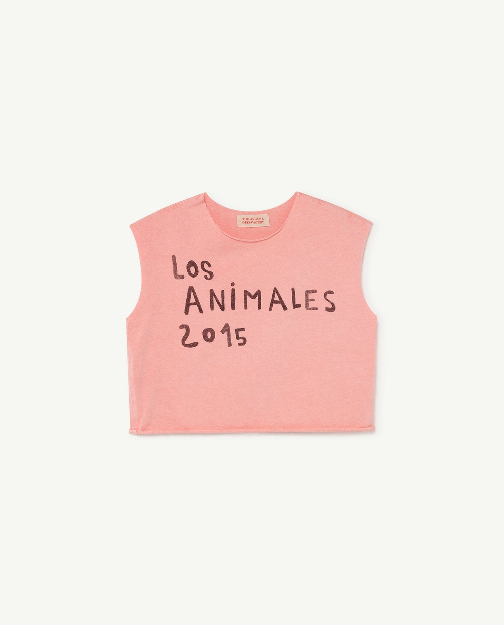 Soft Pink Los Animales Prawn T-Shirt PRODUCT FRONT