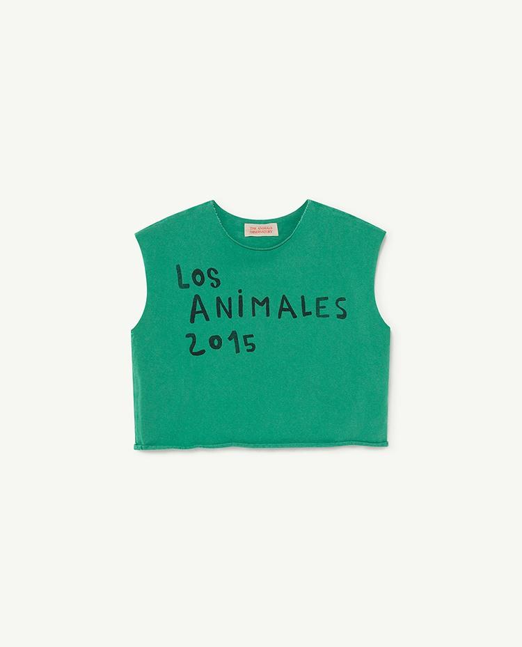 Green Los Animales Prawn T-Shirt COVER