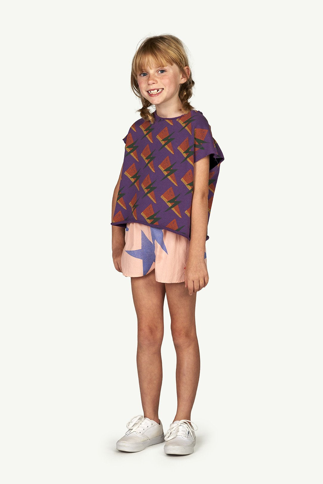 Purple Lightning Prawn T-Shirt MODEL FRONT
