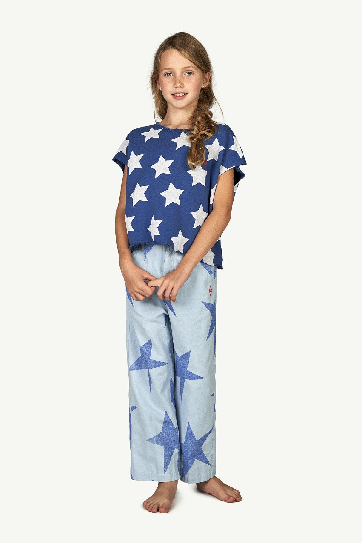 Blue Stars Prawn T-Shirt MODEL FRONT