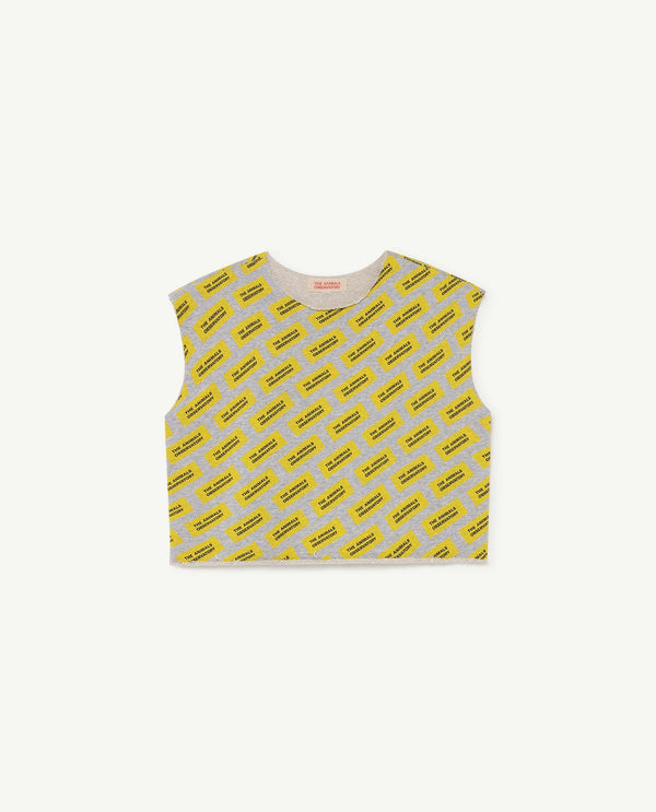 Grey The Animals Prawn T-Shirt PRODUCT FRONT