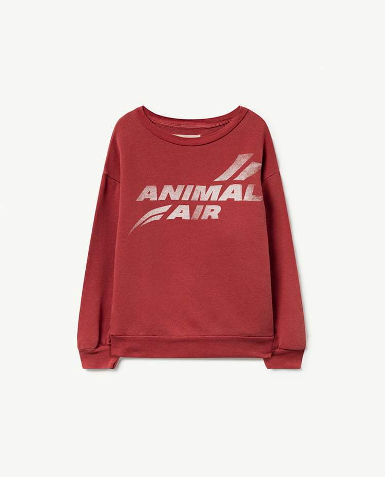 Maroon Animal Air Bear Sweatshirt COVER