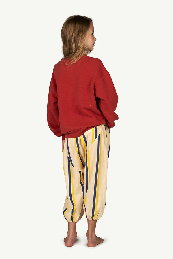 Maroon Animal Air Bear Sweatshirt MODEL BACK