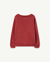 Maroon Animal Air Bear Sweatshirt PRODUCT BACK