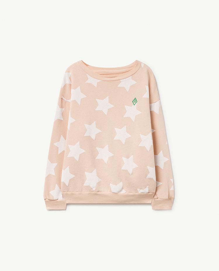 Beige Stars Bear Sweatshirt COVER