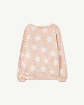 Beige Stars Bear Sweatshirt PRODUCT BACK