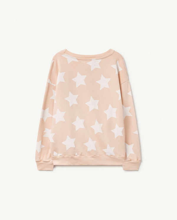 Beige Stars Bear Sweatshirt PRODUCT BACK