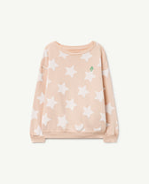 Beige Stars Bear Sweatshirt PRODUCT FRONT