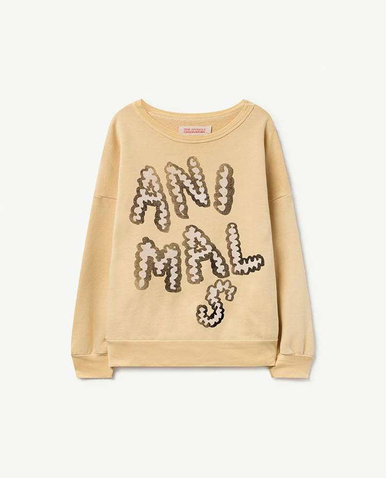 Yellow Animals Big Bear Oversize Sweatshirt COVER