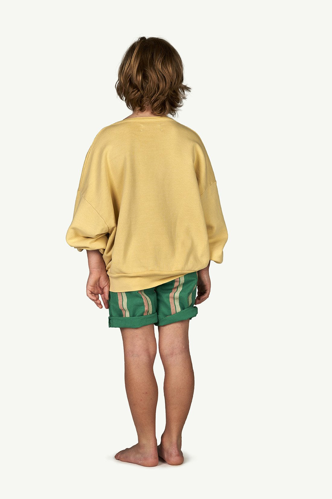 Yellow Animals Big Bear Oversize Sweatshirt MODEL BACK