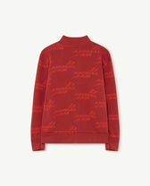 Maroon Animal Air Zebra Sweatshirt PRODUCT BACK