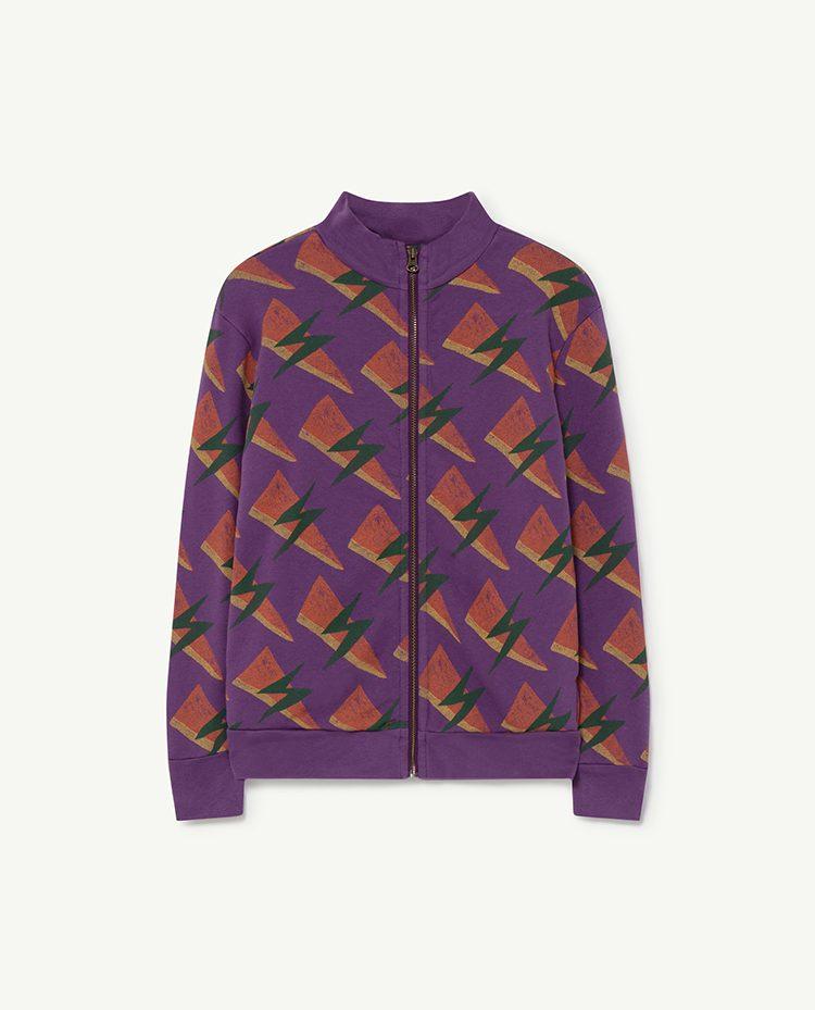 Purple Lightning Zebra Sweatshirt COVER