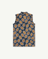 Navy Flowers Albatros Dress PRODUCT BACK