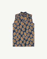 Navy Flowers Albatros Dress PRODUCT FRONT