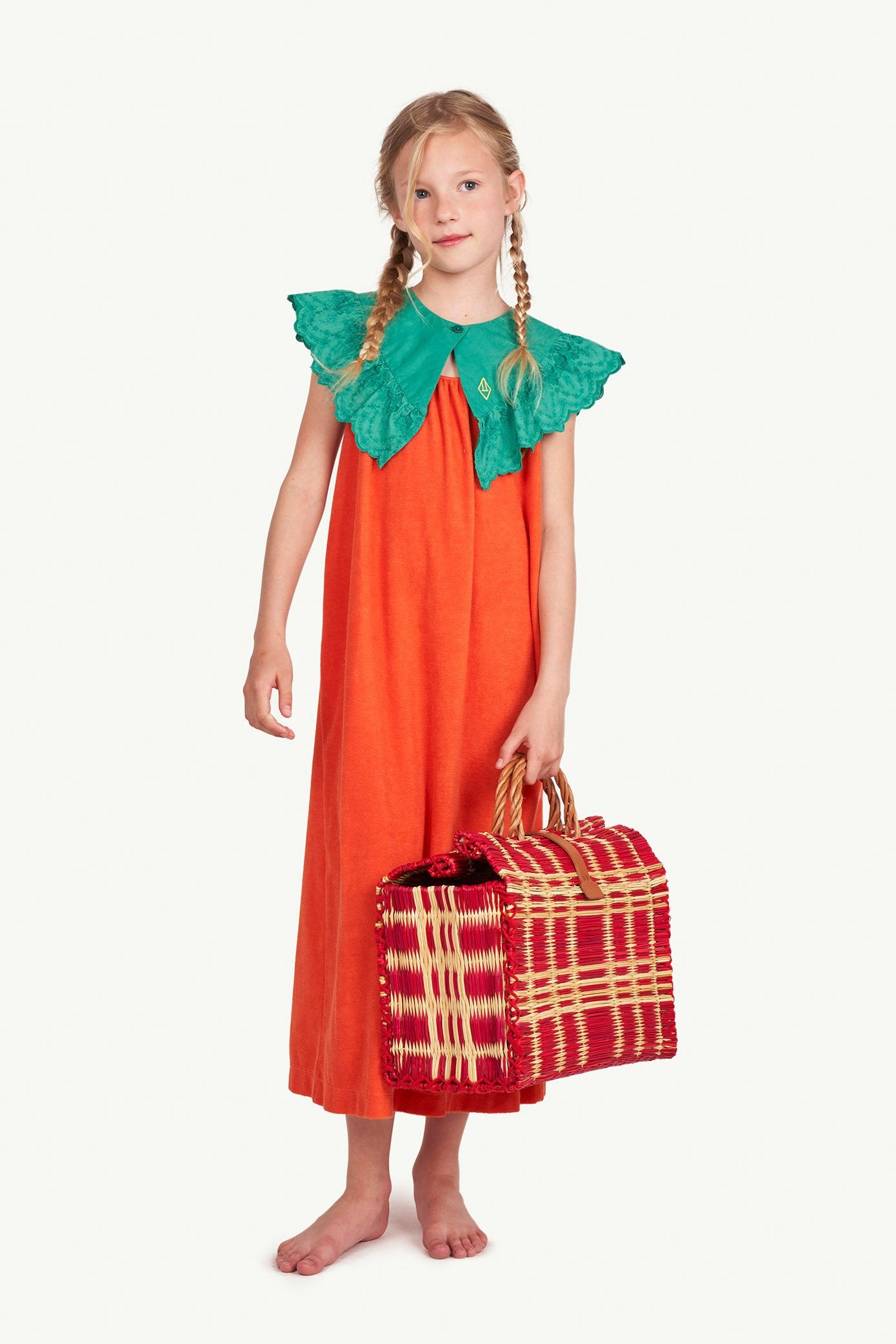Orange Logo Gazel Dress MODEL FRONT