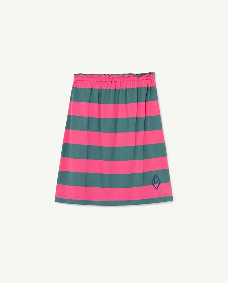 Pink Stripes Kitten Skirt COVER