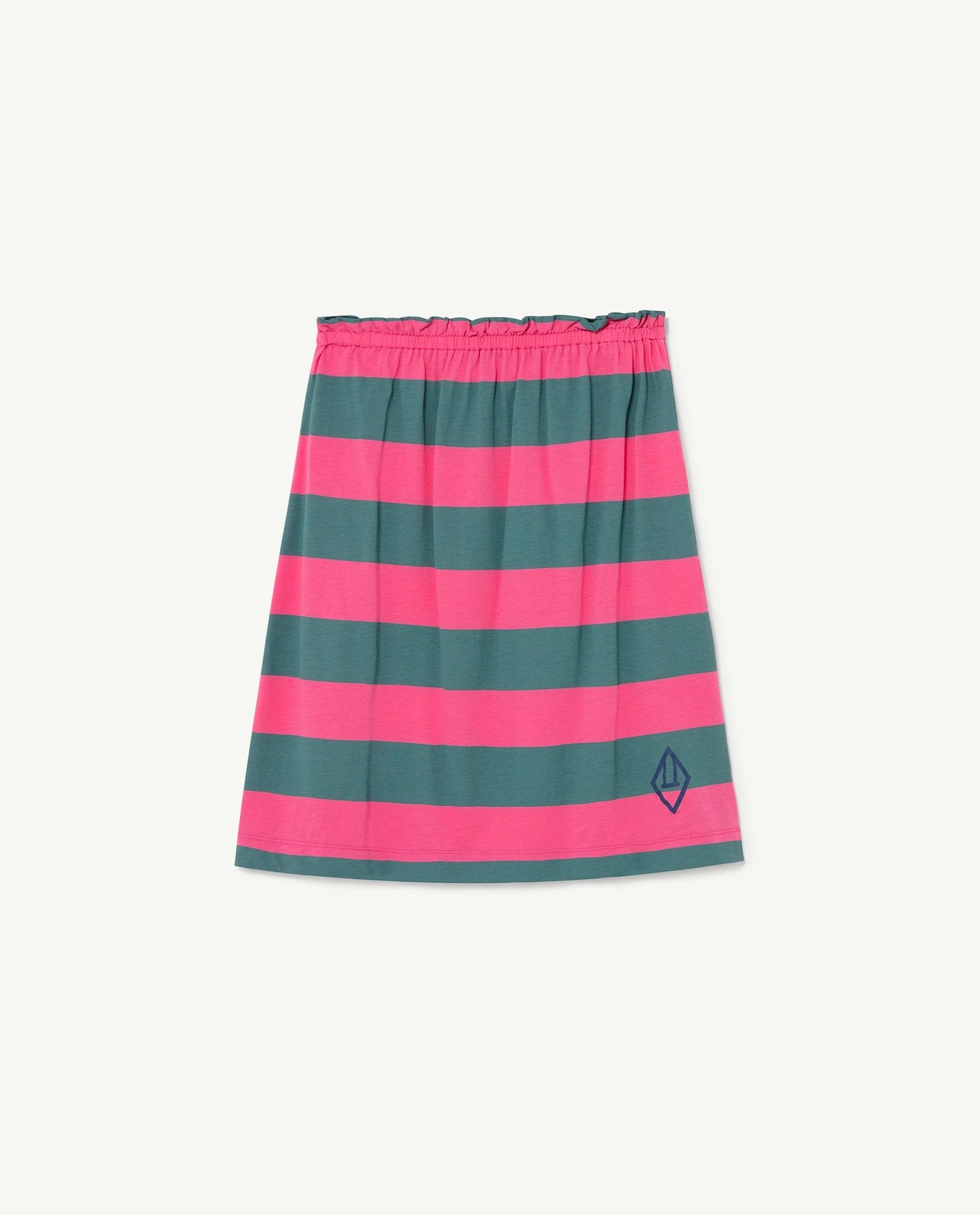 Pink Stripes Kitten Skirt PRODUCT FRONT