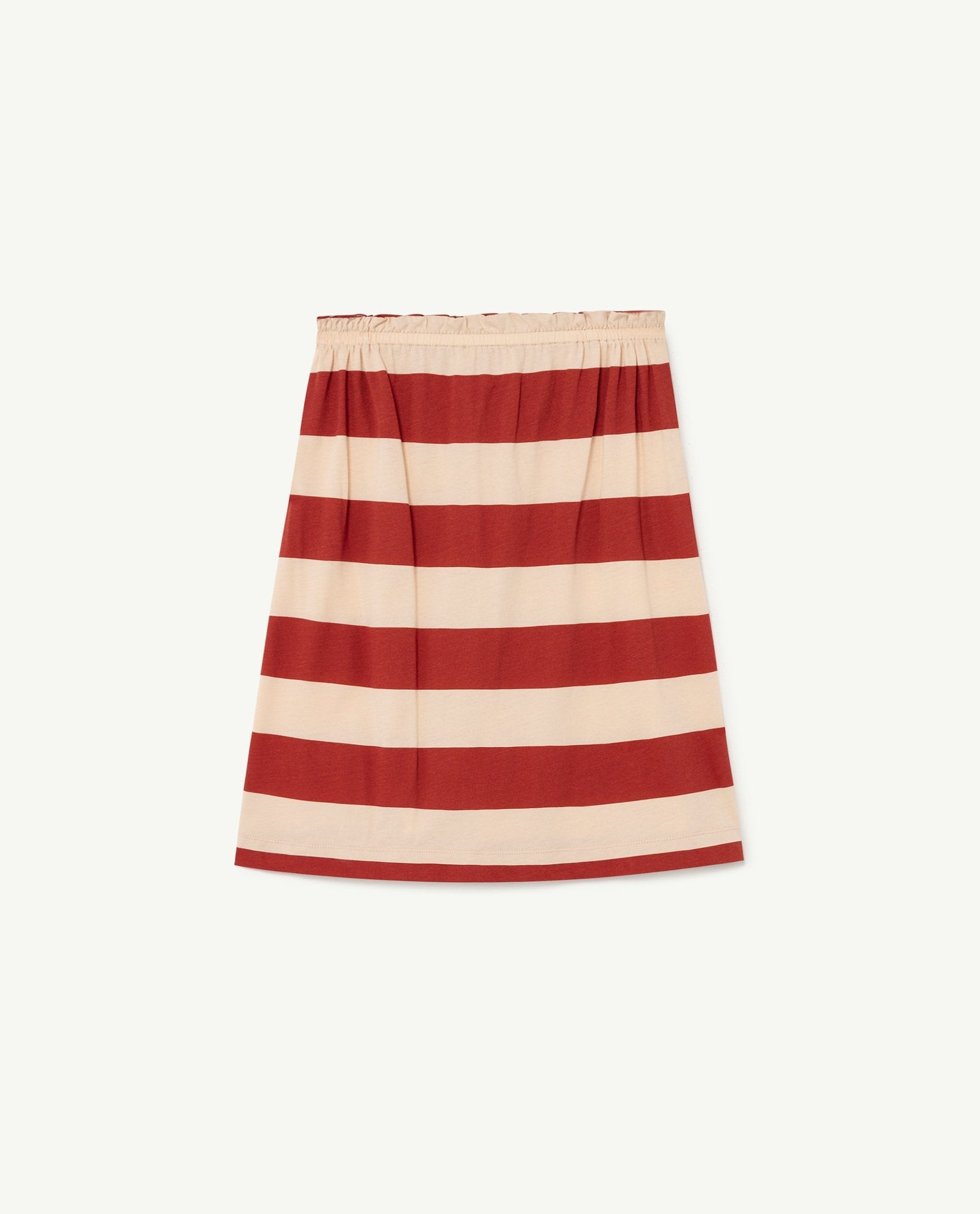 Beige Stripes Kitten Skirt PRODUCT BACK