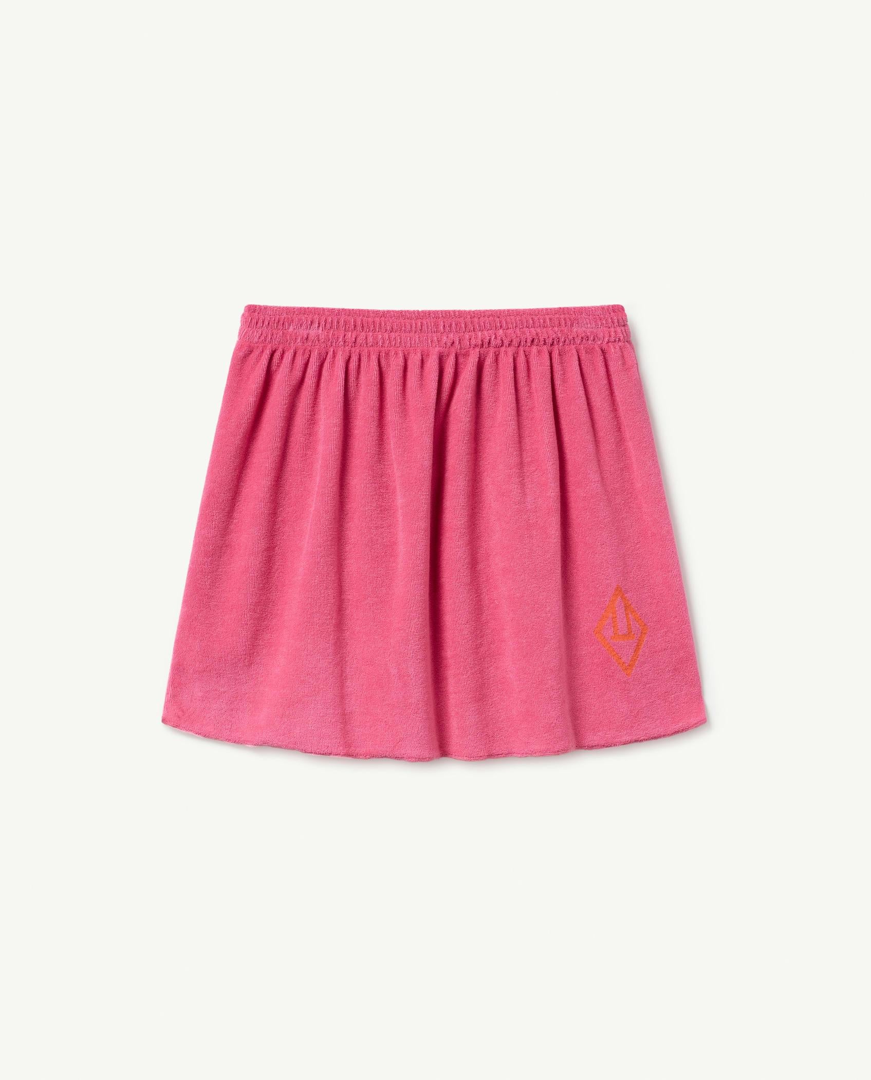 Pink Logo Plain Wombat Skirt PRODUCT FRONT