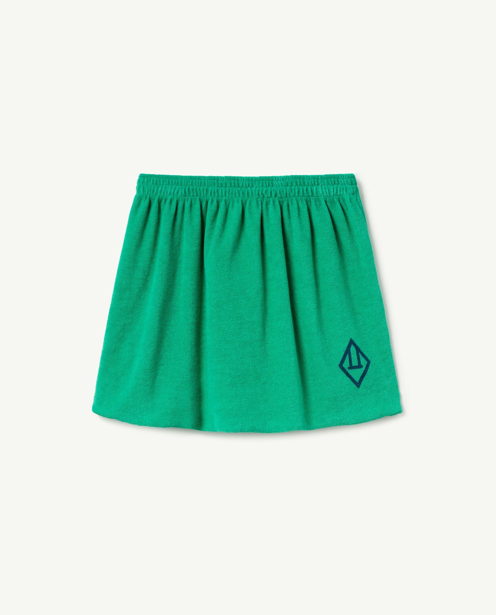 Green Logo Plain Wombat Skirt PRODUCT FRONT