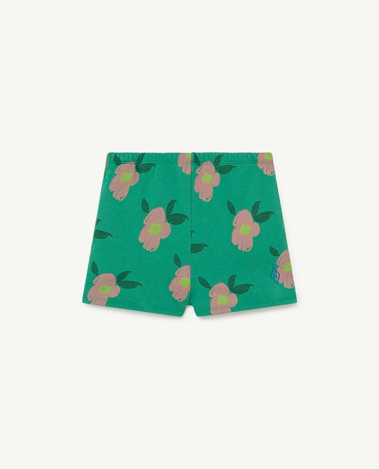 Green Flowers Hedgehog Pants COVER