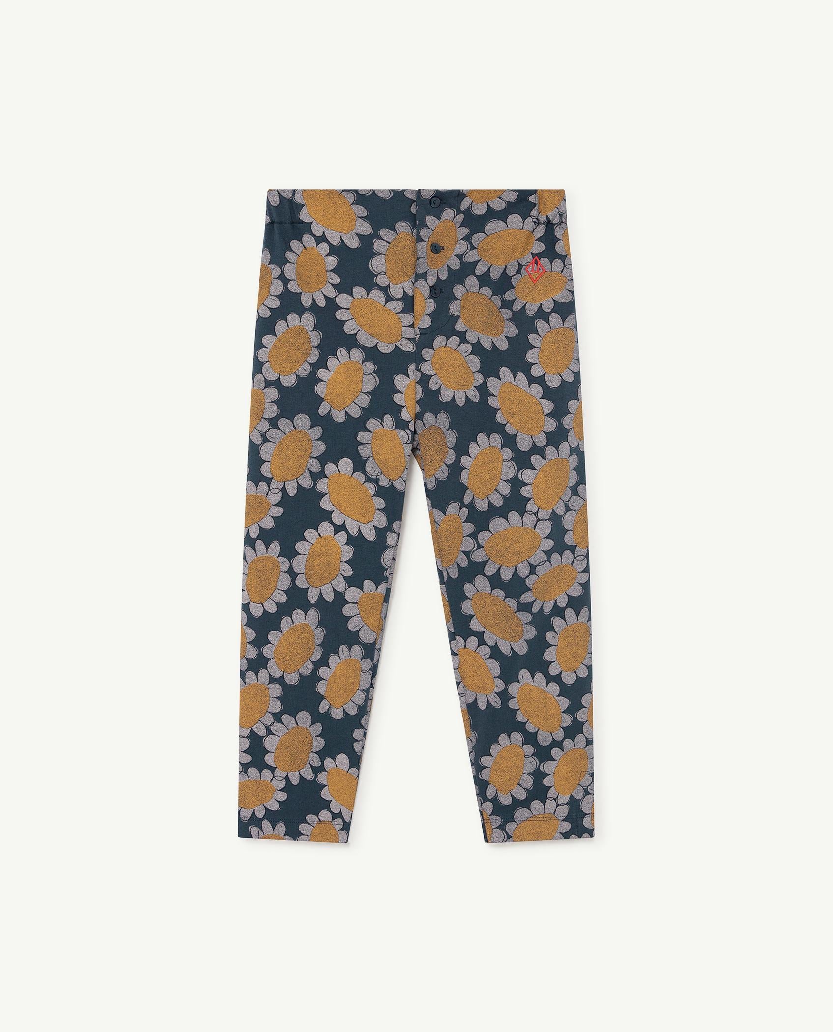 Navy Flowers Camaleon Pants PRODUCT FRONT