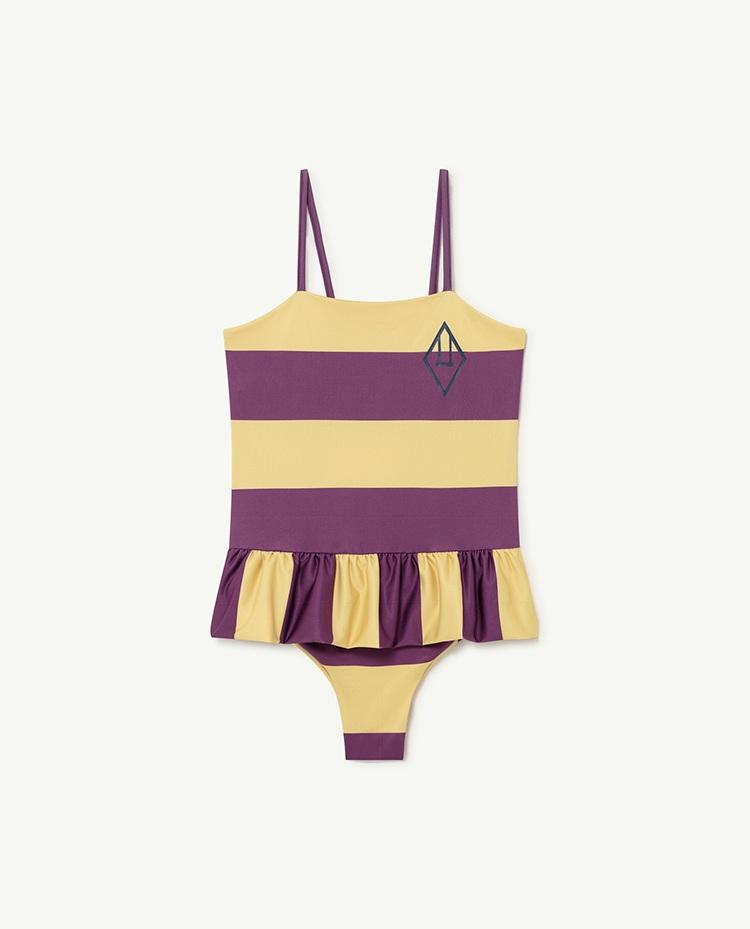 Yellow Stripes Clownfish Swimsuit COVER