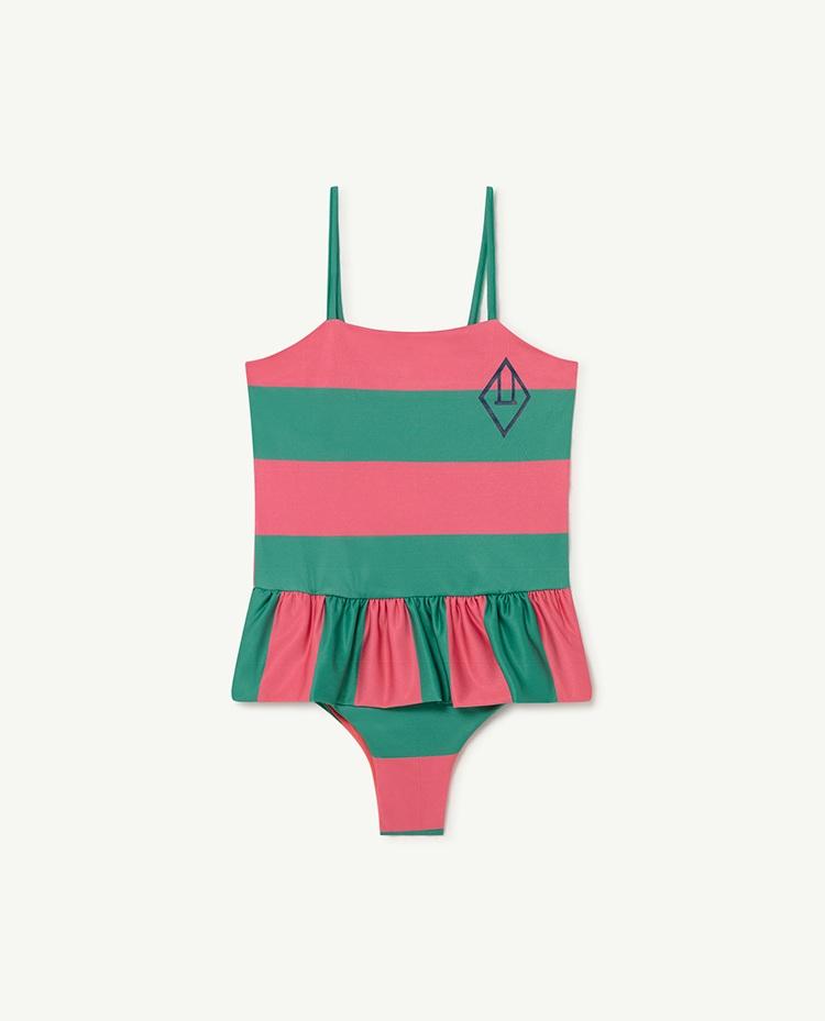 Pink Stripes Clownfish Swimsuit COVER