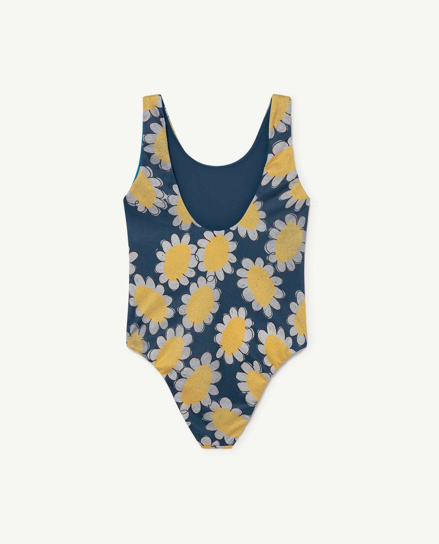 Navy Flowers Trout Swimsuit PRODUCT BACK