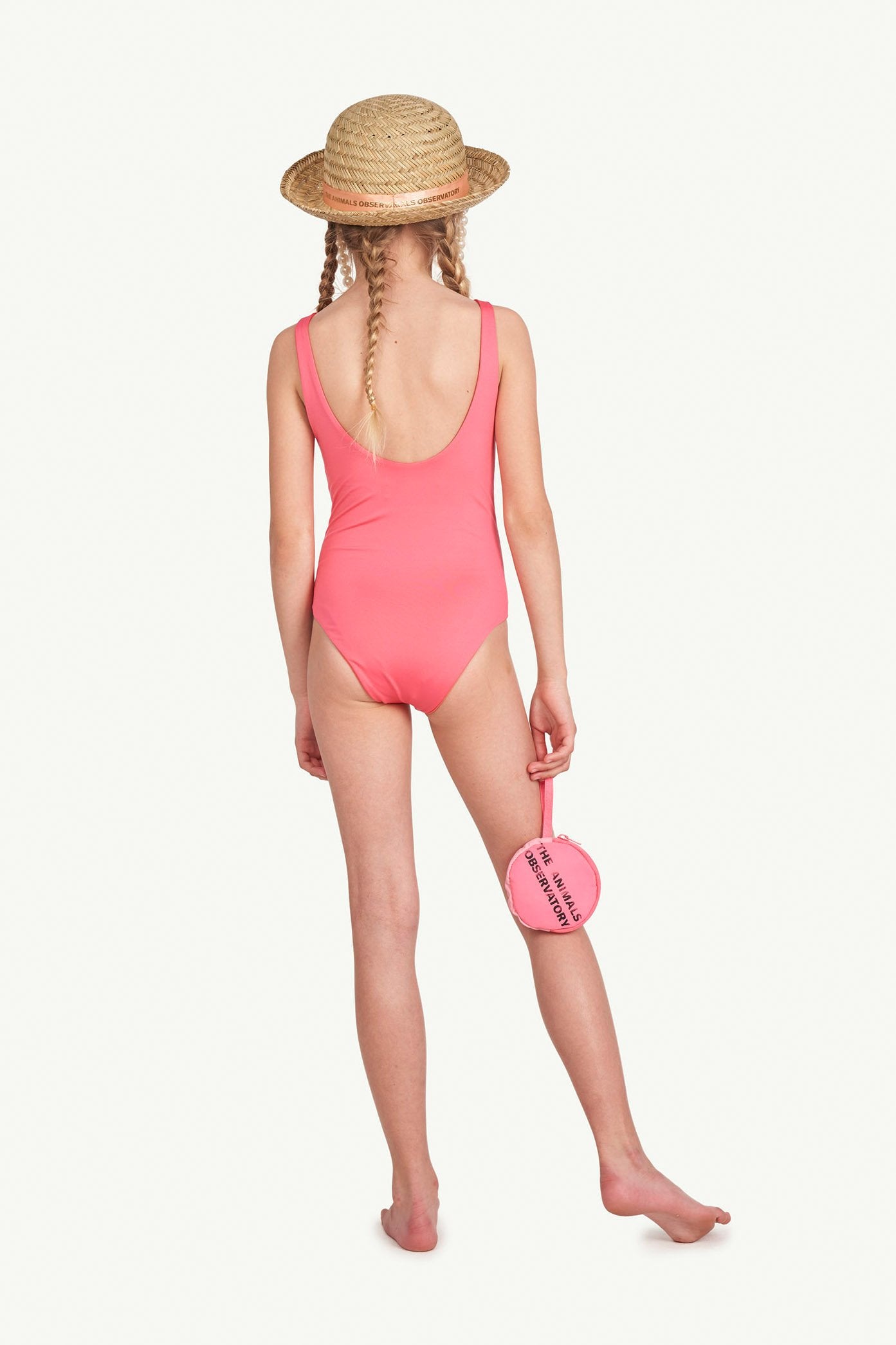 Pink Face Trout Swimsuit MODEL BACK